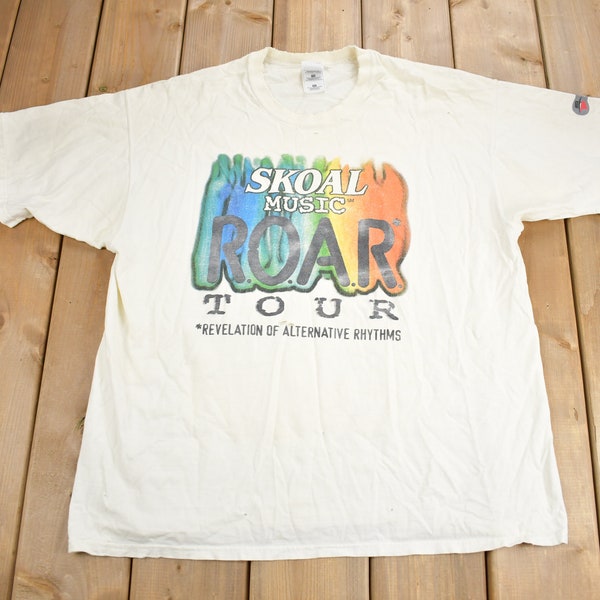 Vintage 1990s Skoal Music Roar Tour Graphic T Shirt / Vintage T Shirt / Streetwear / Graphic Tee / Made In USA