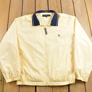 Vintage 1990s Tommy Hilfiger Windbreaker Jacket / Tommy Hilfiger / Embroidered / Sportswear / Menswear Jacket / Streetwear Style