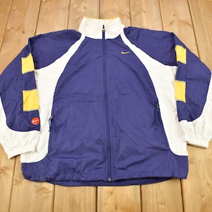 Vintage 1990s Nike Women&#39;s Color Block Windbreaker Jacke / 90s Nike / Vintage Laufjacke / Streetwear / Athleisure