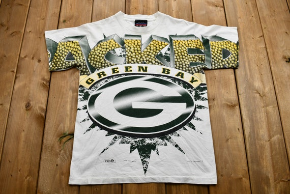 Vintage 1995 Green Bay Packers Graphic T-Shirt / … - image 1