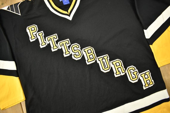 Lostboysvintage Vintage 1990s Pittsburgh Penguins NHL Starter Hockey Jersey / Sportswear / Embroidered / Athleisure / Made in Canada / Streetwear / Eastern