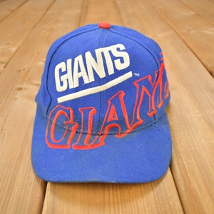 Vintage 1990s New York Giants NFL Big Logo Snap Back Hat / OSFA 90s Snap Back / The Game