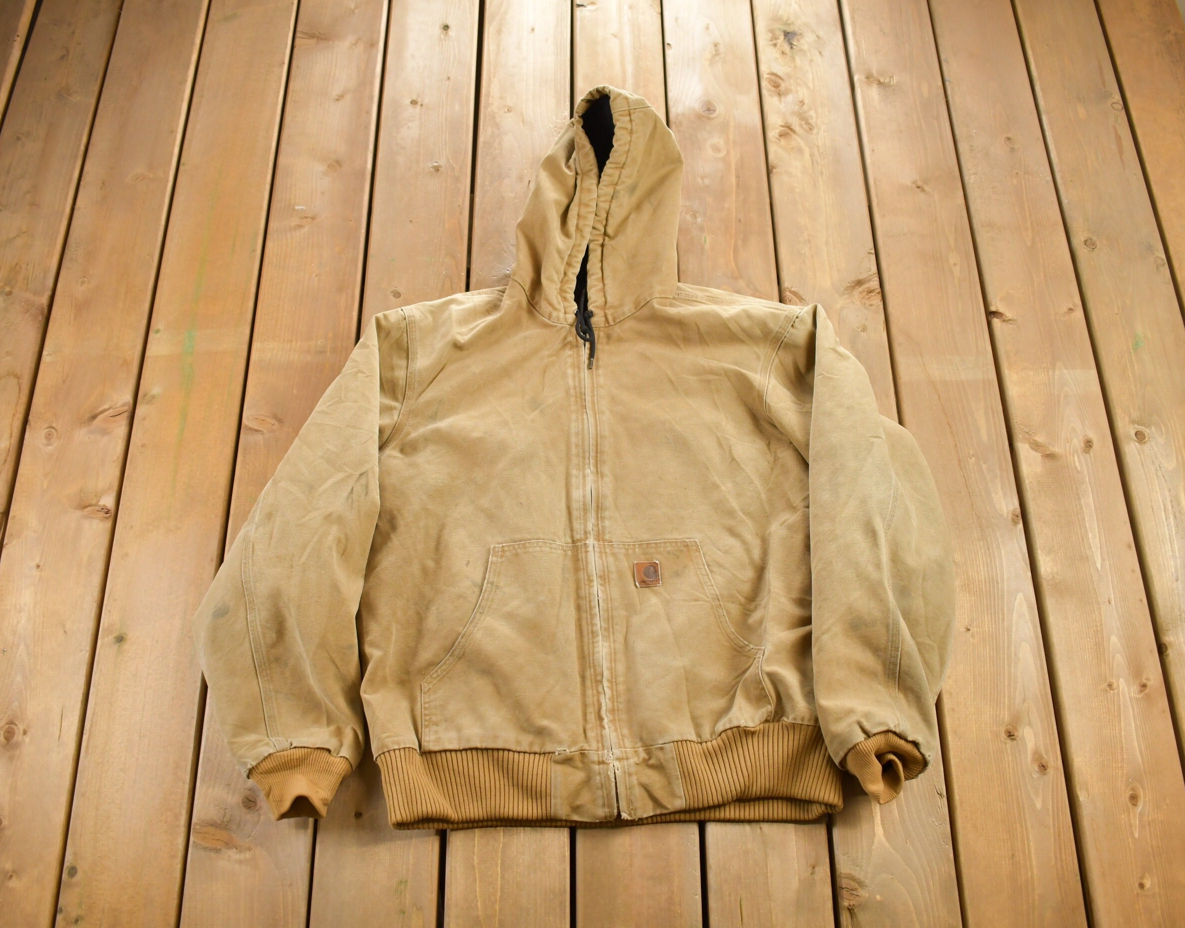 Vintage 1990s Carhartt Jacket Embroidered / Workwear / Streetwear