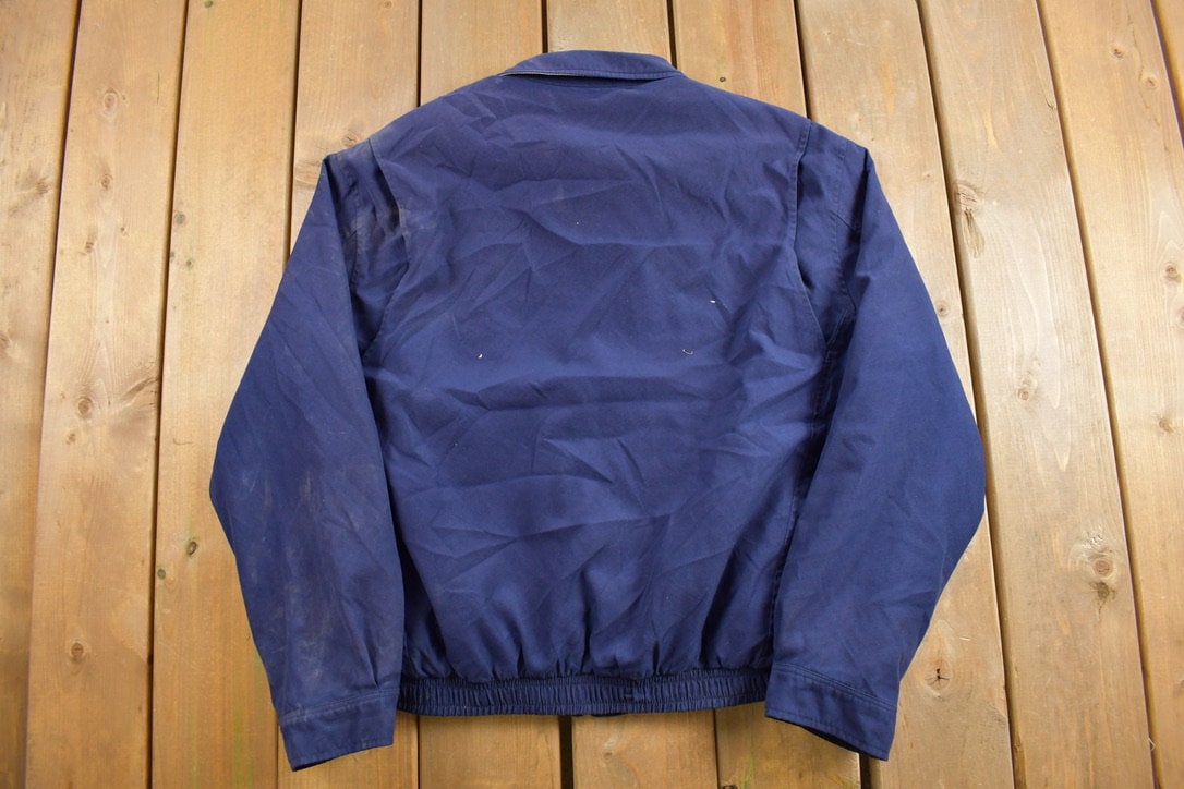 80s vintage nylon swingtopjacket men’s L Vintage 80s Swingster Jacket Mens XL Satin Virginia Blue USA