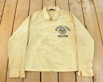 Vintage 1960s Champion Bemidji State College Harrington Jacket Men's Small / True Vintage / 60s Champion / Full Zip / Collegiate Jacket