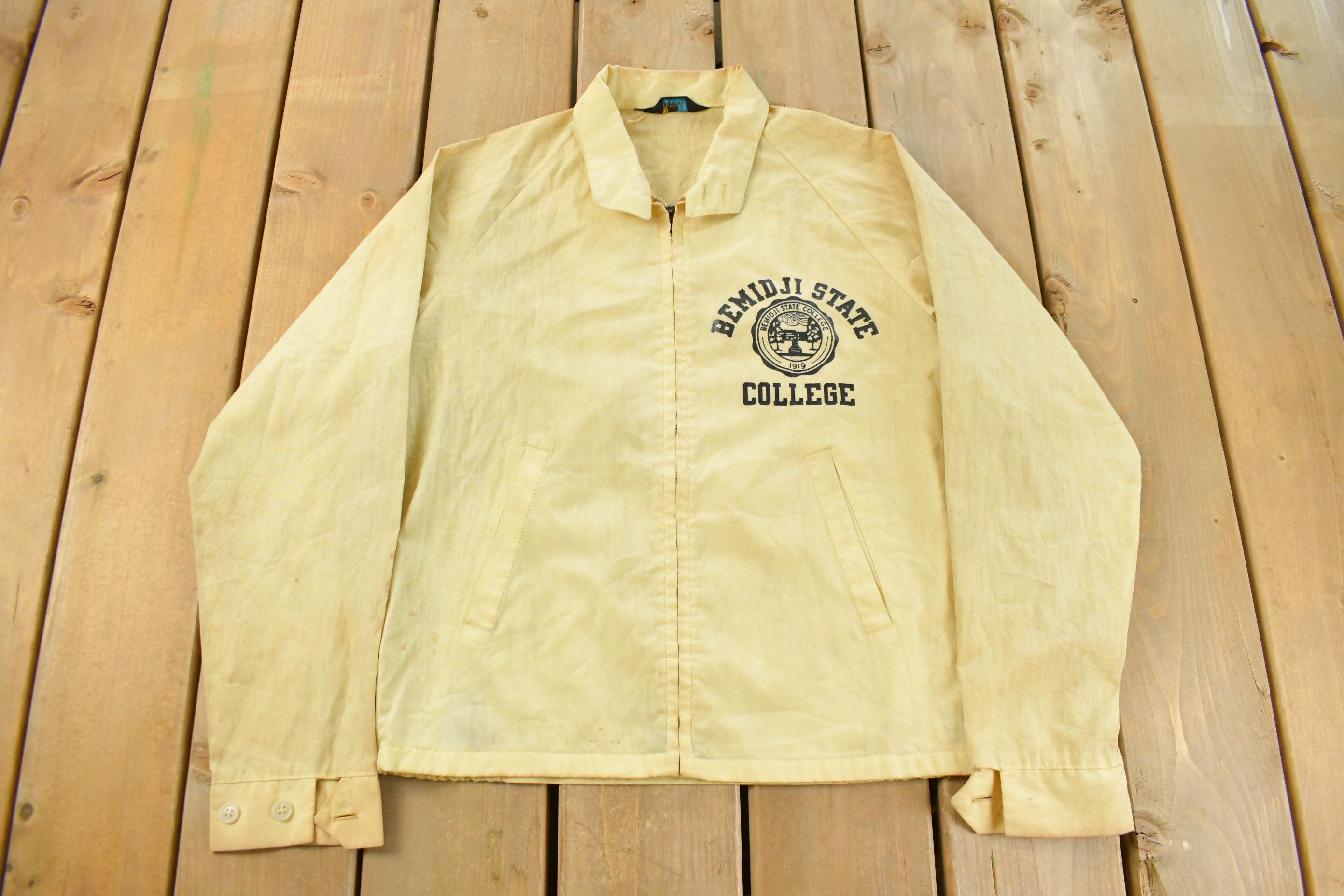 Vintage 1960s Champion Bemidji State College Harrington Jacket