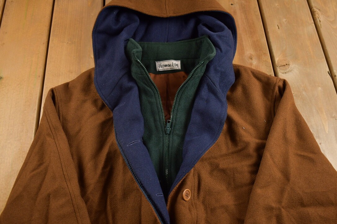 Vintage 1990s 100% Wool Jacket / Wool Jacket / Vintage 90s Jacket