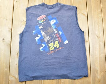 Canotta vintage anni '90 Jeff Gordon Dupont MotorsportsT-shirt grafica / T-shirt vintage / Streetwear / T-shirt grafica / Racing / Made in USA