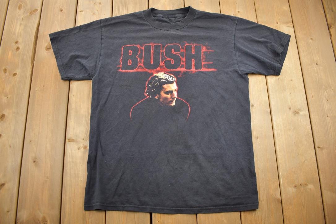 Vintage 1990s BUSH Graphic Band Tee / Vintage Band T Shirt / Rock