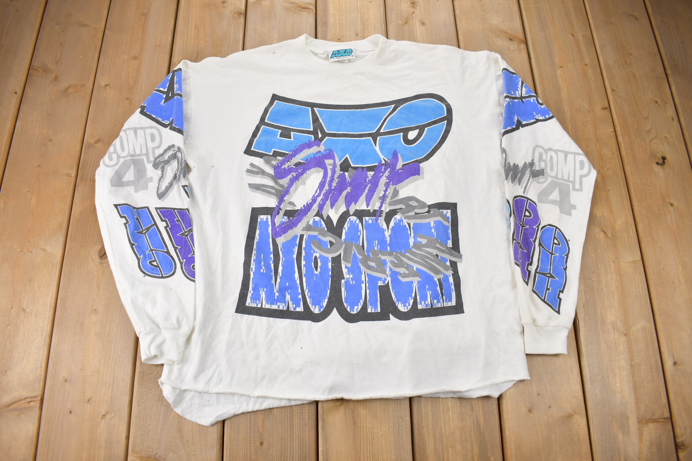 Vintage 1990s AXO SPORT Motocross Graphic T Shirt / Vintage T Shirt / Streetwear / Graphic Tee / Single Stitch / Made In USA