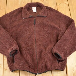 Vintage 1990s Speedo Fleece Swimming Full Zip Sweater Men's L / Geometric Abstract Pattern / 90s Pullover Swim Sweatshirt