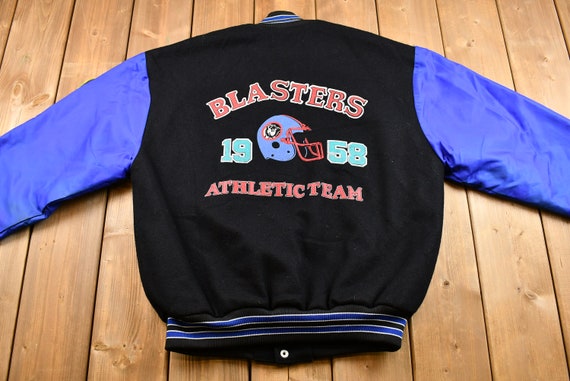 Vintage 1980s Blasters Athletic Team Color-Block … - image 1