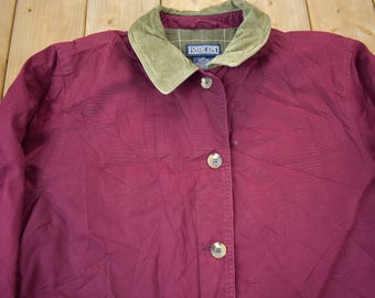Vintage 1990s Lands End Women's Field Jacket / Workwear