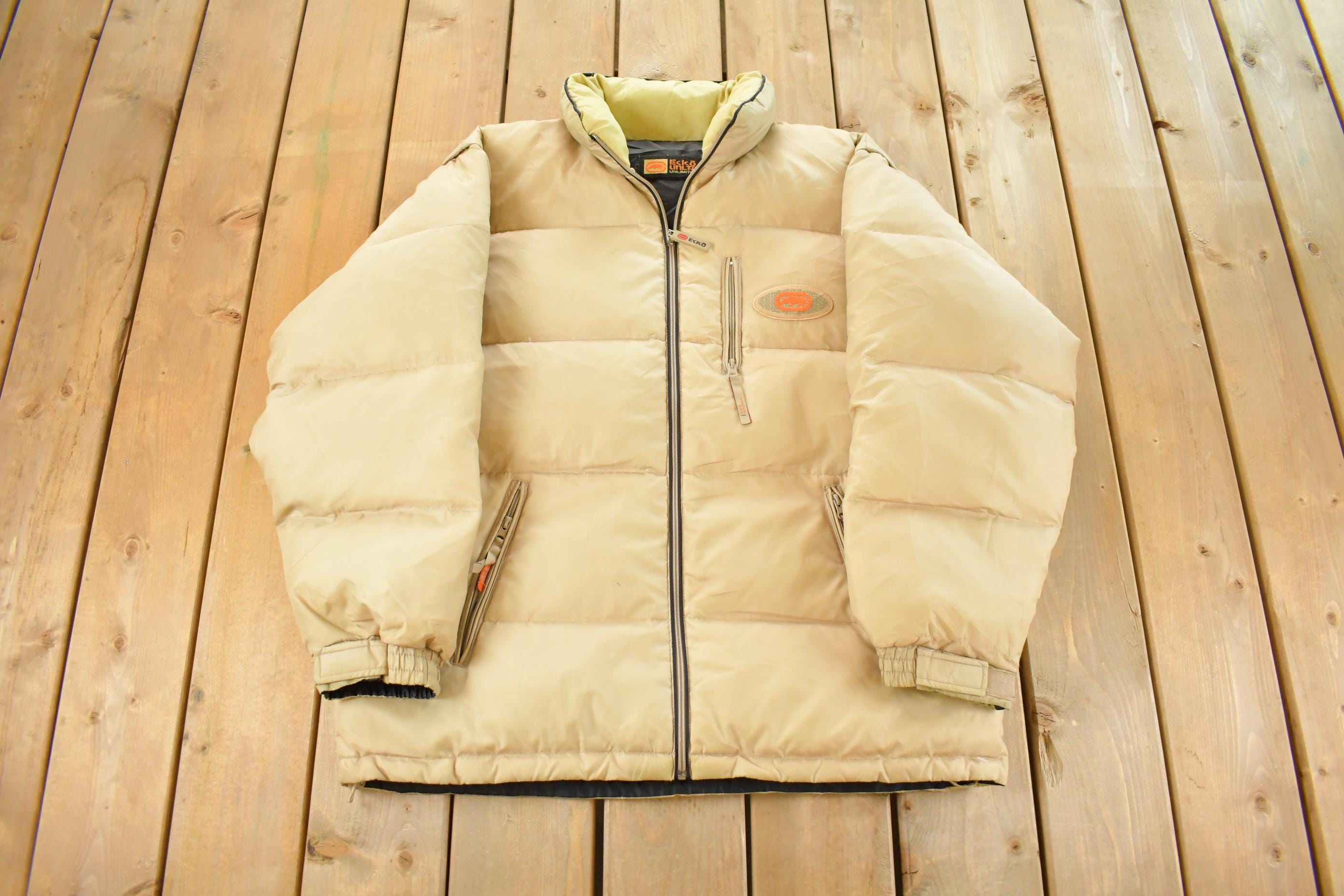 Vintage Y2K Ecko Reversible Puffer Jacket Men