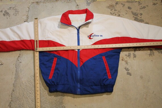 Vintage 1994 Pro Tour Color Block Puffer Jacket /… - image 5