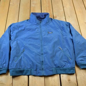 LL Bean Vintage 90s Warm-up Jacket Fleece Lined Lighweight