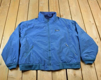 LL Bean Vintage Red Warm-Up Jacket 80s 90s Ski Suit Party