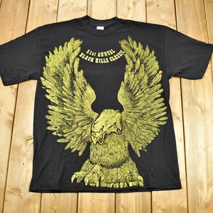 Vintage 1991 Sturgis Black Hills 51st Bike Rally Motorcycle T-Shirt / Single Stitch / Made In USA / Big Eagle Graphic / Biker / South Dakota