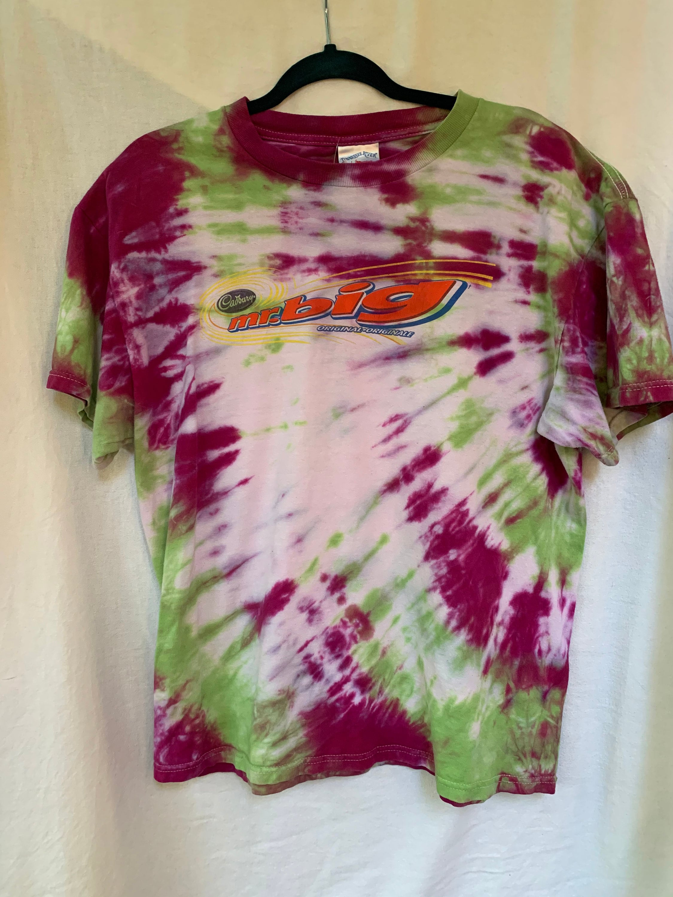 big tie dye shirt