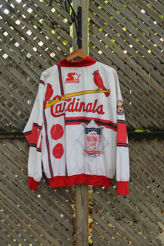 Vintage Starter St Louis Cardinals Jacket MLB Quilted Hoody