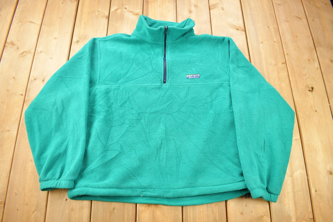 トップス vintage 80s EDDIE BAUER zip up sweat M Vintage 80s 90s Eddie Bauer Fleece Colorblock Mens Medium
