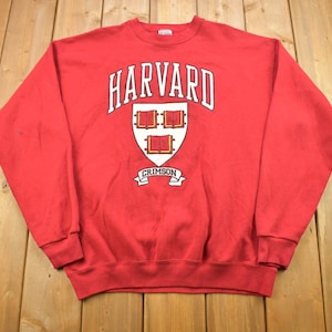 H&M Harvard University Big Logo Design Crewneck Sweatshirt