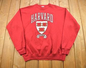 H&M Harvard University Big Logo Design Crewneck Sweatshirt