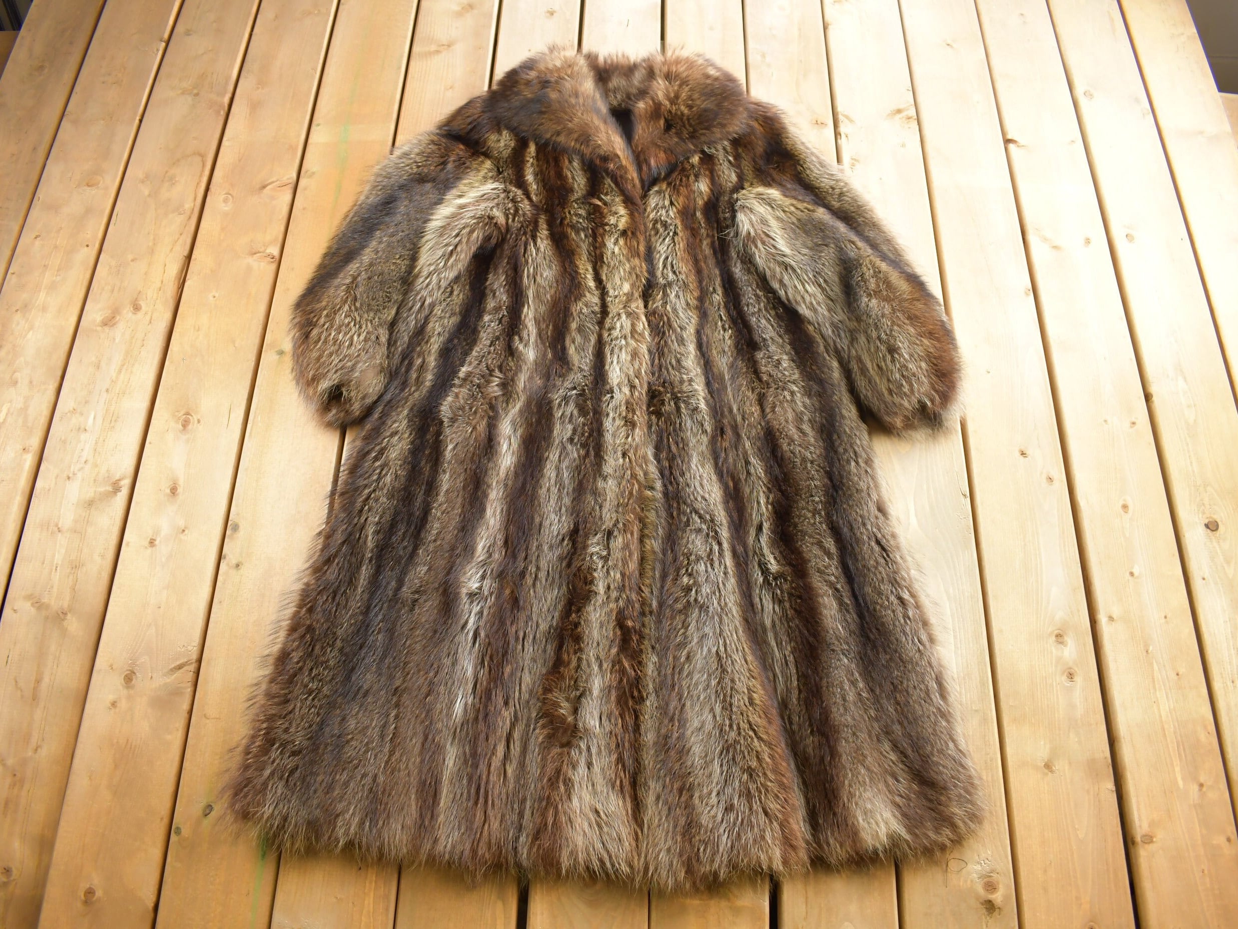 Vintage 1970s Full Length Multi Brown Mink Fur Coat / VintageFur Jacket / Authentic Fur / Made In USA / True Vintage