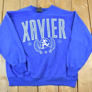 Vintage 1990s Xavier University Crewneck / Vintage Athletic Department / Made In USA / 90s College Crewneck / Preppy Sportswear