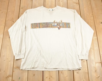 Vintage jaren 90 Ozark Trail Autumn Forest Buck-shirt met lange mouwen, gemaakt in de VS