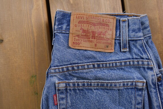 Vintage 1990s Levi's 550 Red Tab Jeans Size 26 x … - image 6