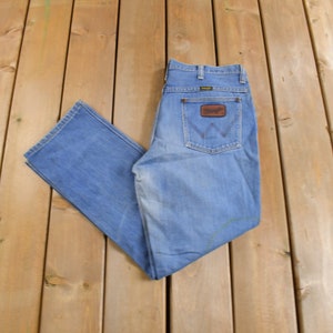 Vintage 1970s Wrangler Western Style Jeans Size 34 x 28 / Made in USA / American Vintage / True Vintage / Streetwear / Vintage Pants