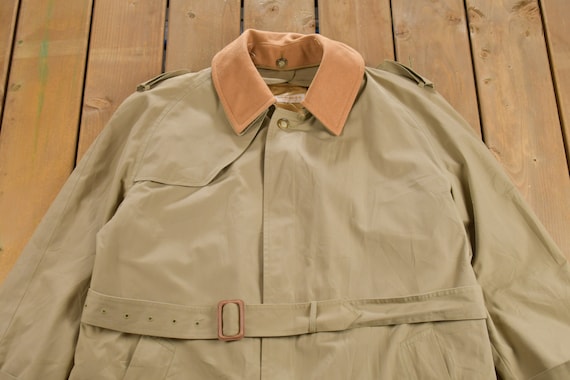 USA製 80s Brooks Brothers TRENCH COAT VTG 80s Brooks Brothers Classic Plaid Lined Belted Trench
