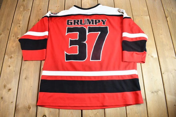 Vintage 1990s Grumpy Walt Disney Hockey Jersey / XL / Snow White