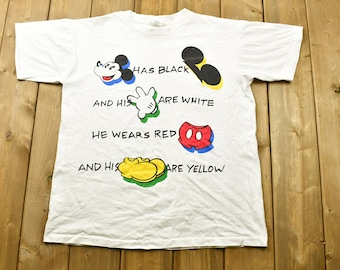 Vintage 90's Mickey Mouse Disney Graphic T-shirt / Disney / Peter Pan / Single Stitch / Rare Vintage / Vintage T-shirt / Made In USA