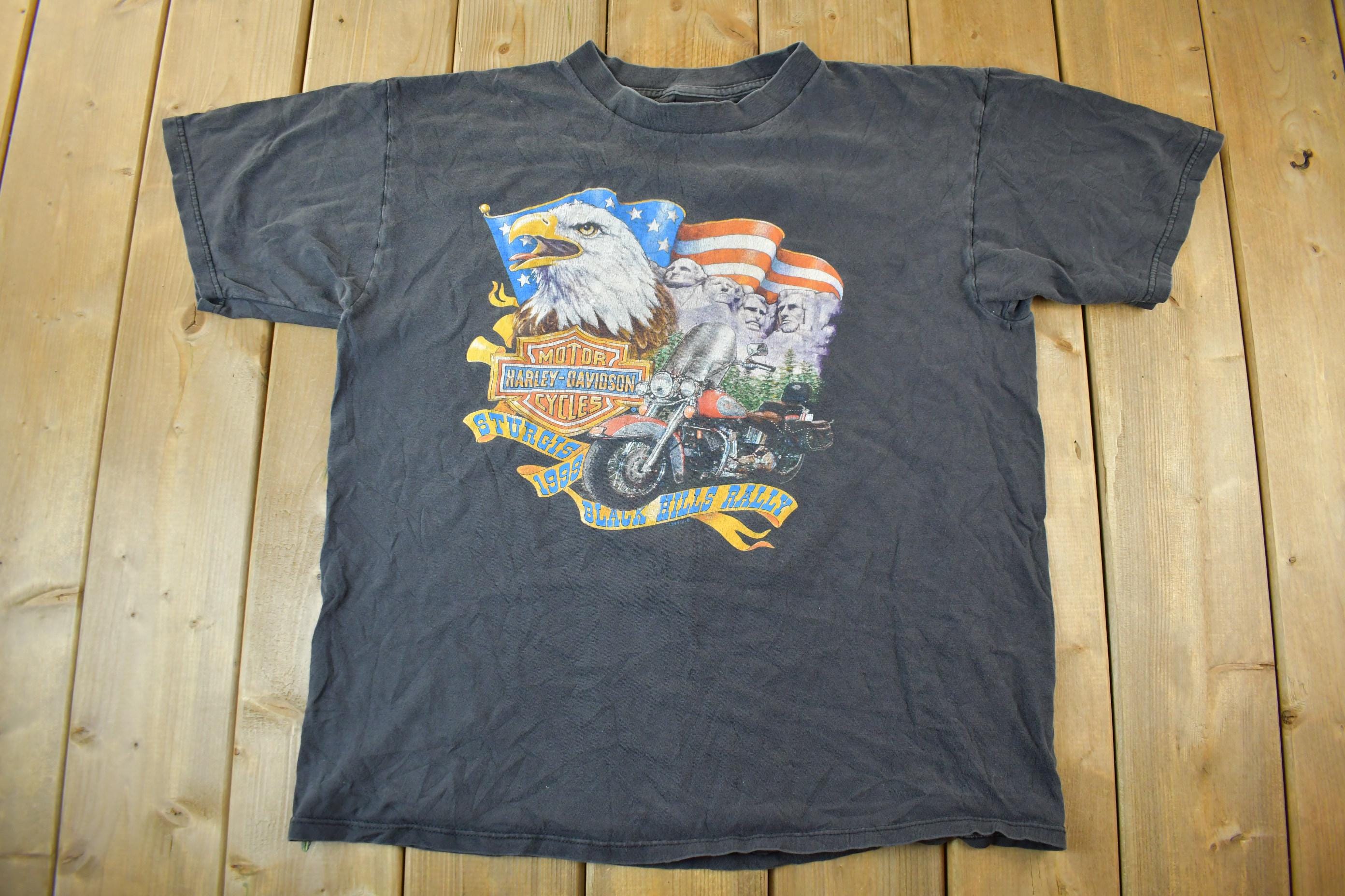 Vintage 1999 Harley Davidson Motorcycles Sturgis Black Hills Rally