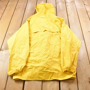 Vintage 1990s Columbia Yellow Raincoat / Sportswear Jacket / Windbreaker Style / 1990s / Spring Outerwear / Outdoor Wear image 2