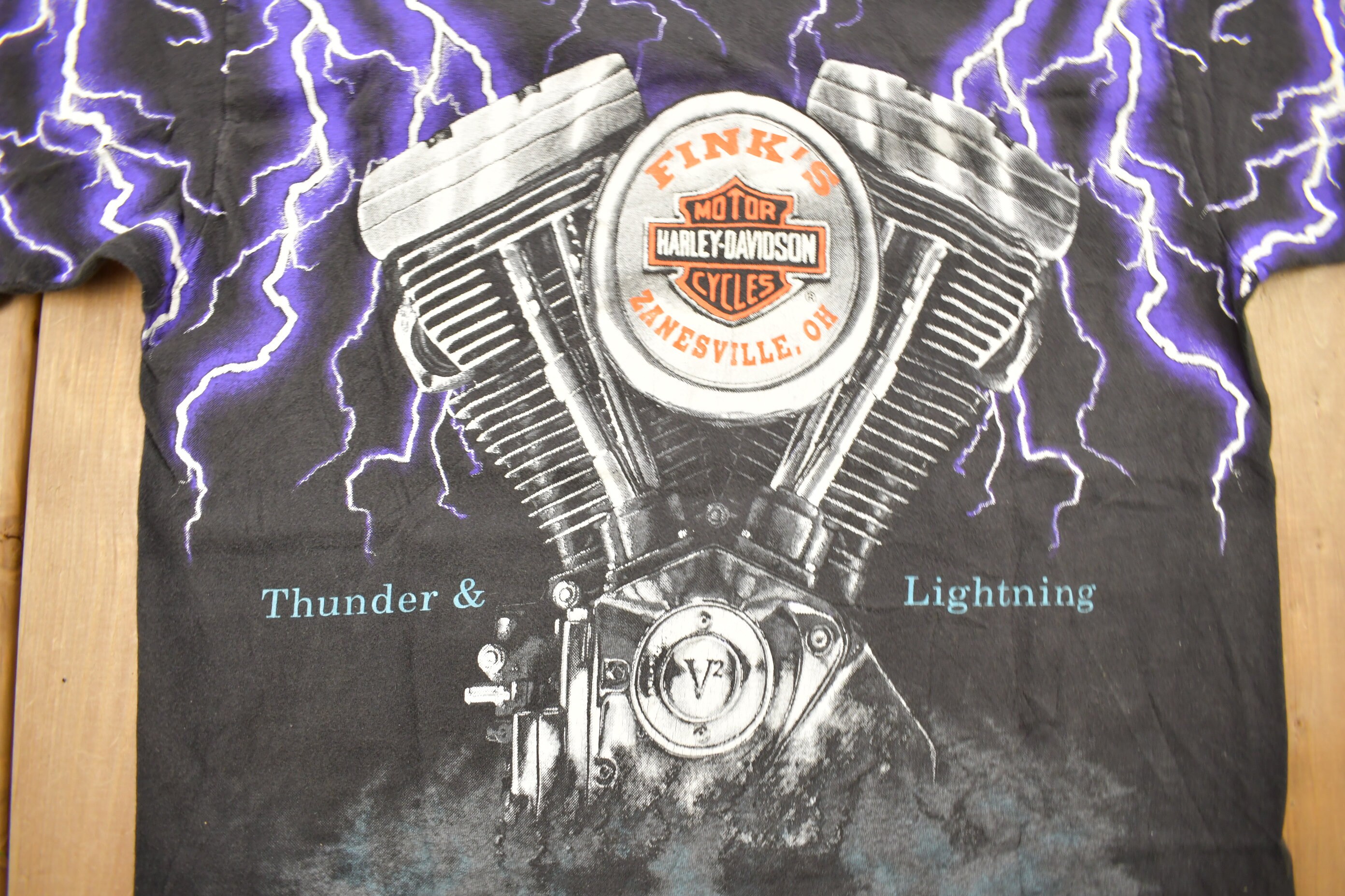 Vintage 1992 Harley Davidson Motorcycles Thunder & Lightning