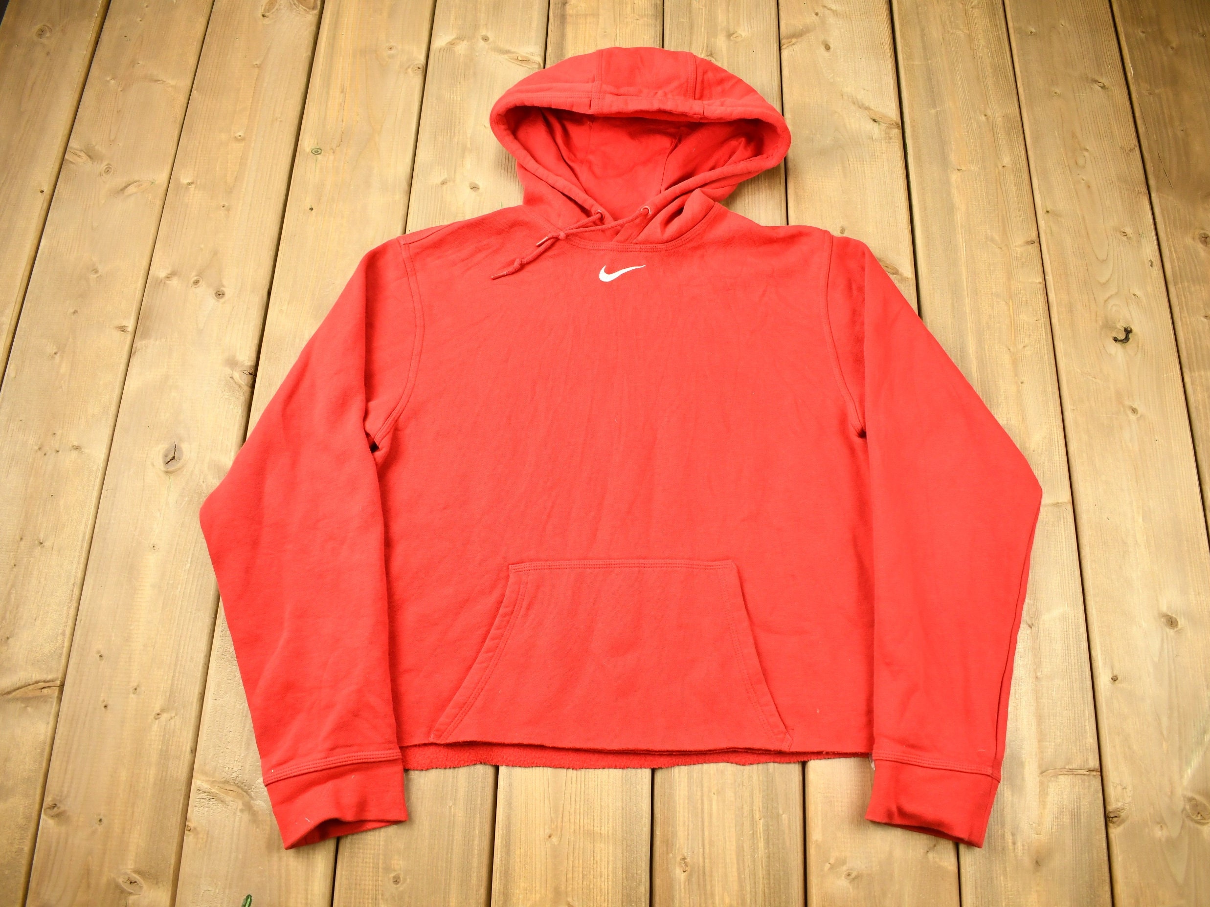 Vintage Nike Red Mid Swoosh Cropped 