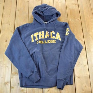 Vintage 1990s Champion Ithaca College Hoodie Sweatshirt / Vintage Champion / Vintage Pullover / Streetwear / Athleisure Sportswear