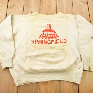 Vintage 1950s Crewneck Spring Field College Collegiate Wear / True Vintage / Made In USA / Sportswear / Americana / 50s Crewneck