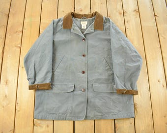 Vintage 1990s L.L. Bean Barn Chore Jacket Women's 2X / Workwear / Streetwear / Barn Coat / 90s LL Bean