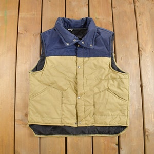 Vintage 1980s Zip Up Puffer Vest / Quilted Vest / Vintage Bubble Vest / Winter / Streetwear / 80s Vest / 90s