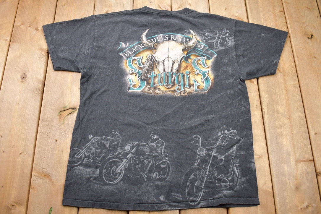 レア スカルウィング ドクロ STURGIS Tシャツ 90s 00s M FJ