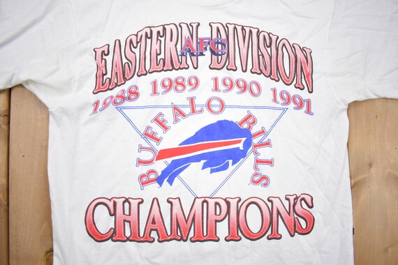 Vintage 1991 Buffalo Bills NFL Graphic T-Shirt / … - image 3