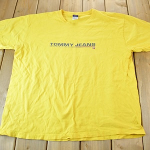Vintage 1990s Tommy Hilfiger Tommy Jeans Graphic T Shirt / XXL / Streetwear / Graphic Tee / Vintage Tommy