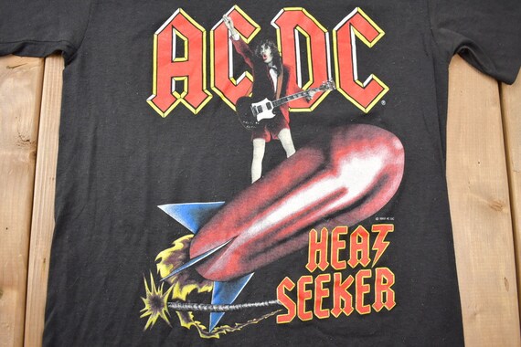 Vintage 1988 AC/DC Heat Seeker World Tour Band T-shir… - Gem