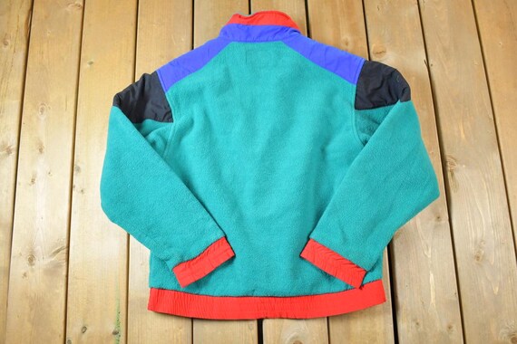 Vintage 1990s Eddie Bauer Fleece Colour Block Ski Jacket - Etsy