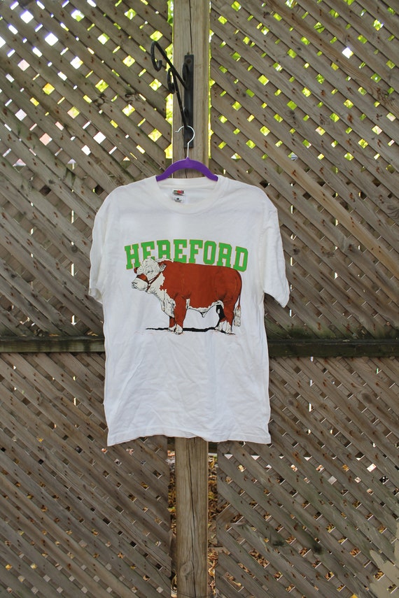 Hereford Cattle / Vintage T-Shirt / Cow / Animal G