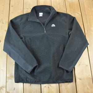 Vintage 1990s Nike ACG Embroidered Mini Swoosh Quarter Zip Crewneck Sweatshirt / 90s Nike / 90s Crewneck / Streetwear